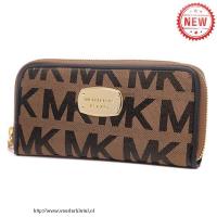 michael kors jet set continental groot bruin portefeuilles Schoudertasje kqd63273